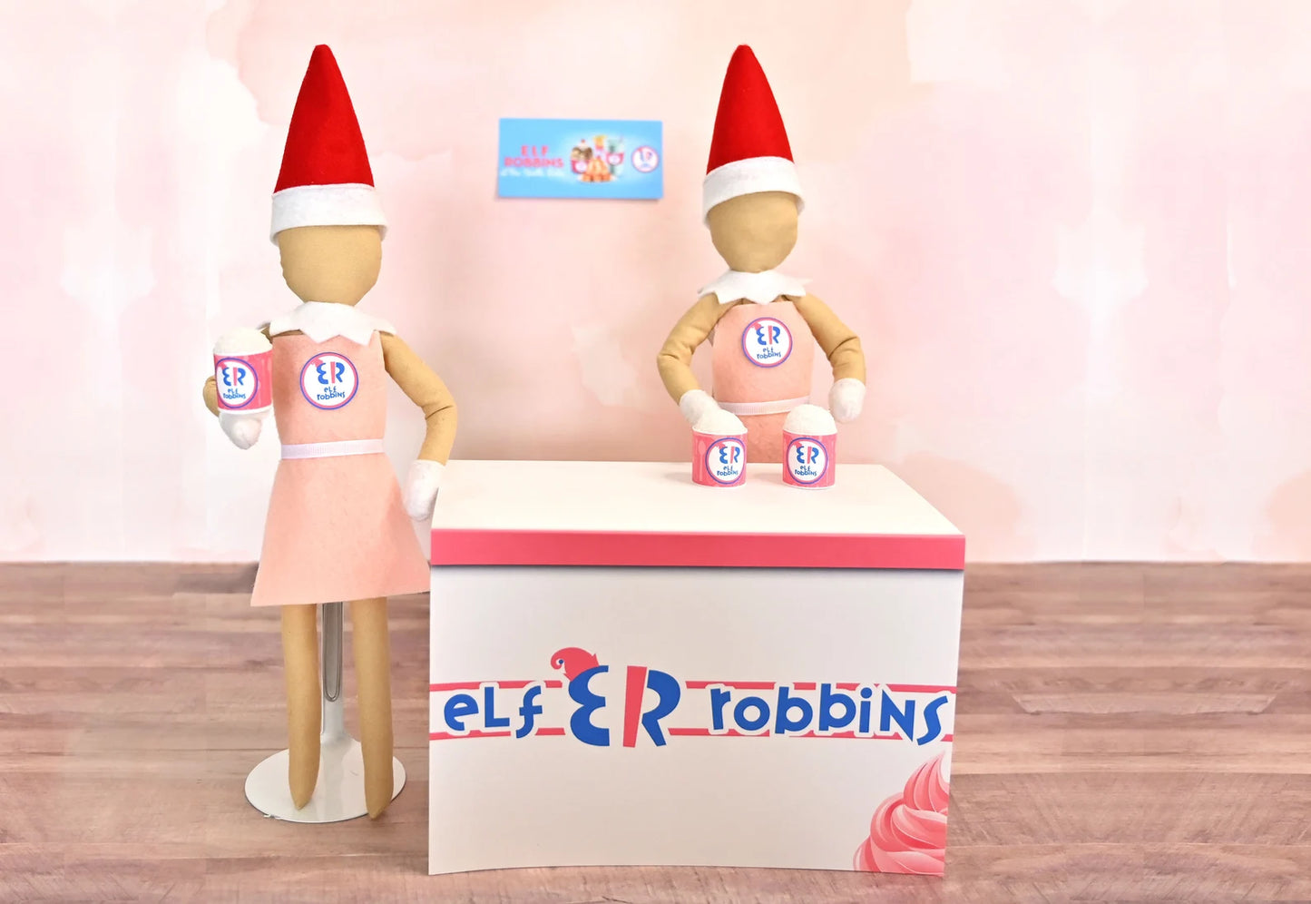 Elf Robbins Ice Cream Display