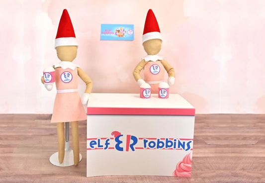 Elf Robbins Ice Cream Display