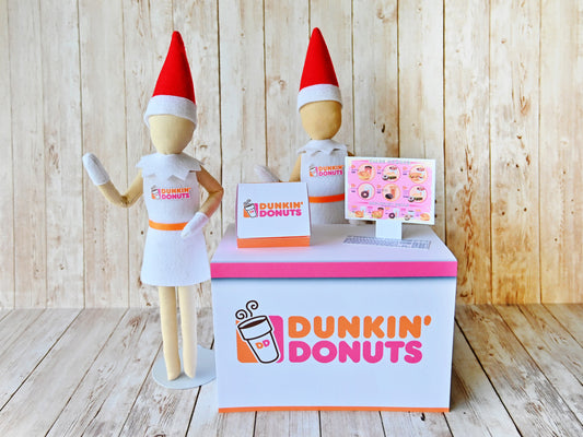 Dunkin Donuts Elf Display